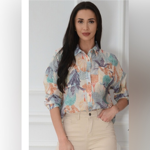 Collection privee blouse sz M - Picture 1 of 6